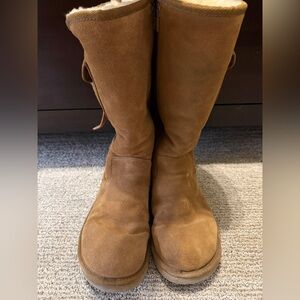 UGG Australia Suede Shearling Tall Boots – Women’s 9.5